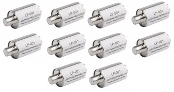 10 Parafoudre lp-001 fiche f tv sat decodeur satellite 0 à 2.5ghz surtension gsm antenne television ECLATS DESTOCKAGE