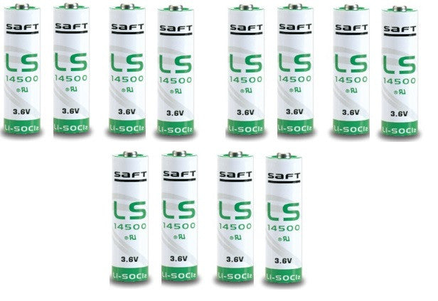 12 pile lithium ls 14500 saft aa 3.6v 2450mah ls14500 cr14505 er6h ltc17c tl5104 er6aa ls14500c ECLATS DESTOCKAGE