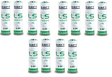 12 pile lithium ls 14500 saft aa 3.6v 2450mah ls14500 cr14505 er6h ltc17c tl5104 er6aa ls14500c ECLATS DESTOCKAGE