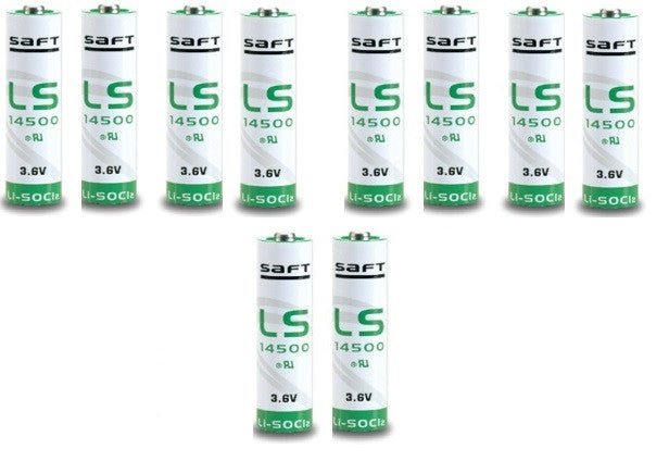 10 pile lithium ls 14500 saft aa 3.6v 2450mah ls14500 cr14505 er6h ltc17c tl5104 er6aa ls14500c ECLATS DESTOCKAGE