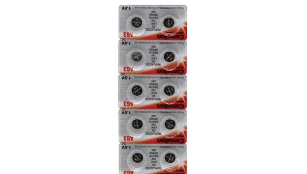 10 piles plates 1.55v telecommande 38mah sr41w sr41 392 ag3 - ECLATS DESTOCKAGE