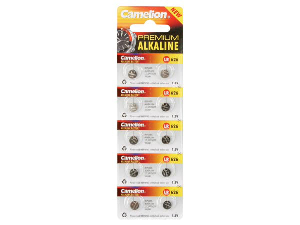 10 piles pour montre 1.5v-18mah lr626 ag4 (10 pcs/bl) v377ac sr626sw ba 606 280 v377c ECLATS DESTOCKAGE