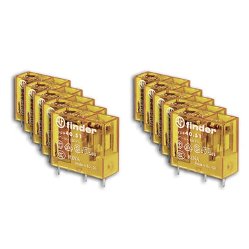 10 Relais 24v ac 1rt 10a circuit imprime 24vac agni pas 5mm 405180240000 serie 95 rlf4051-8024 ECLATS DESTOCKAGE
