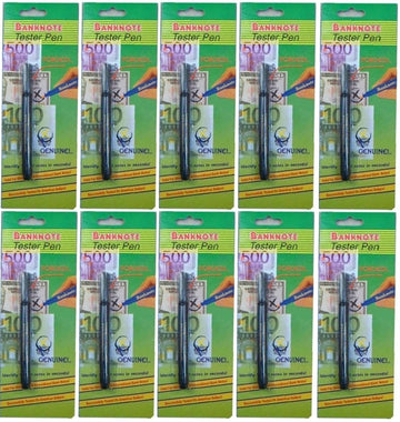 10 stylo detecteur de faux billets feutre multi devises usd euro eurotester banknote tester pen ECLATS DESTOCKAGE