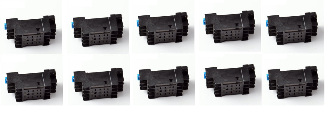 10 Support relais 11 pins PYF11A pour relais MY3 MY3NJ MY3N-J HH53P HH53P-L H3Y-3 ECLATS DESTOCKAGE