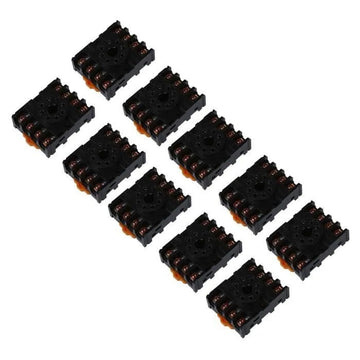 10 Support relais 8 pin 90-22 mk2p rail din pf083a recepteur rx40965 rx40967 rx40968 decodeur dcd ae/zc ECLATS DESTOCKAGE
