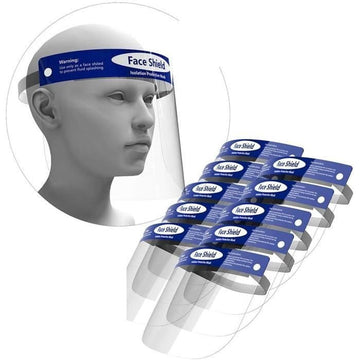 10 VISIERES anti-gouttelettes Anti-buée Anti-poussière écran facial protection tete bouche nez ECLATS DESTOCKAGE