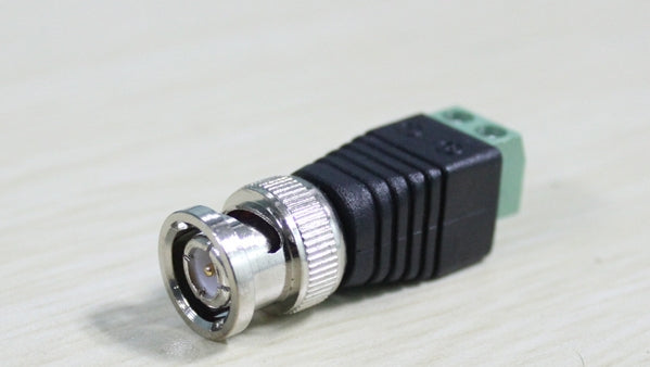 100 Adaptateur Coaxial Balun Vidéo Connecteur BNC Mâle CCTV Caméra BNC-16 - ECLATS DESTOCKAGE