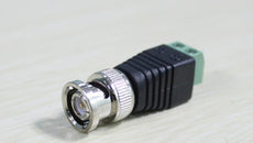 100 Adaptateur Coaxial Balun Vidéo Connecteur BNC Mâle CCTV Caméra BNC-16