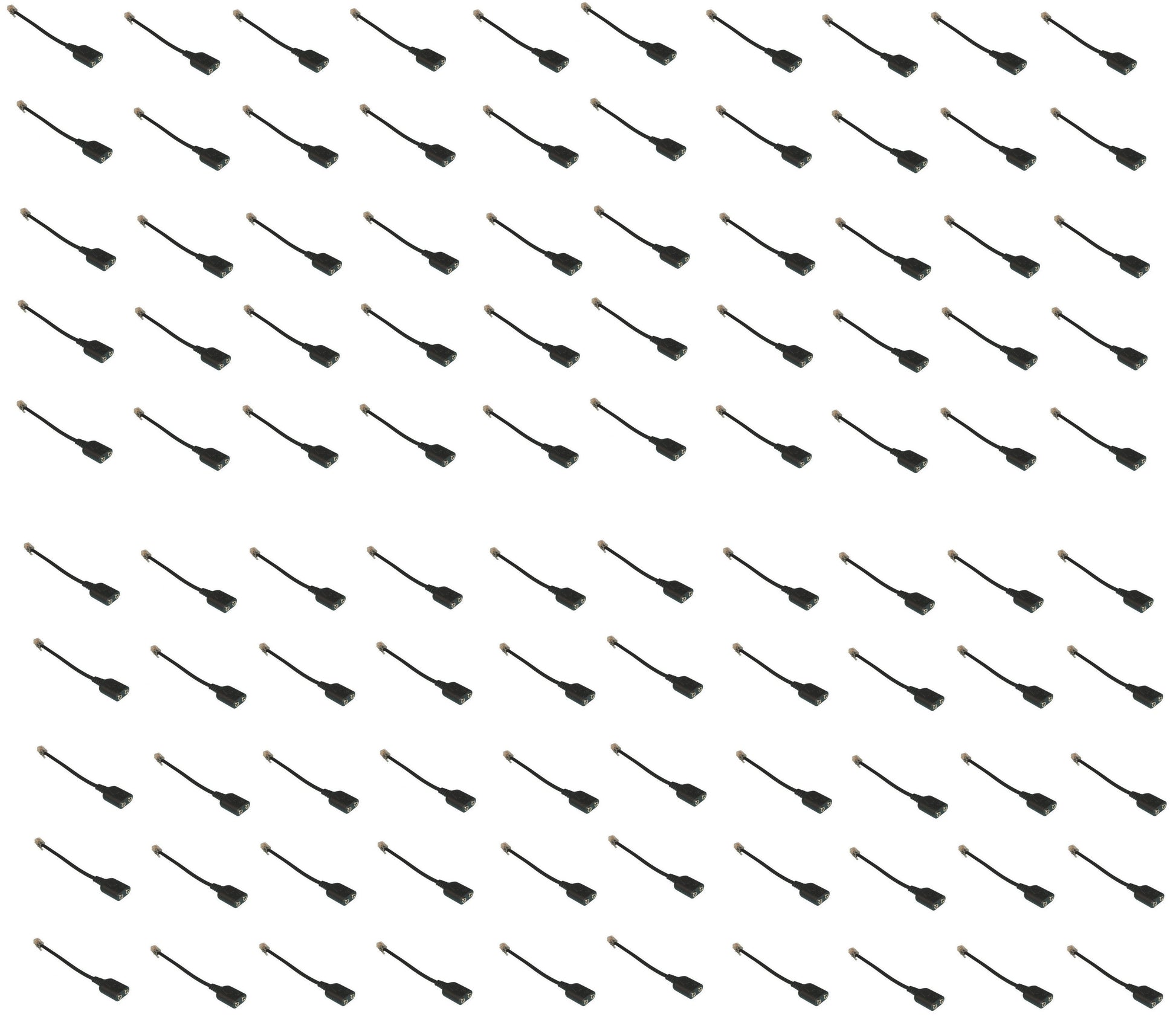 100 Adaptateur pour casque telephone cisco 7970 7971 7971G 7975 7975G rj2 rj9 3,5mm ECLATS DESTOCKAGE