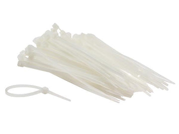 100 collier serrage risland ectw100 2.5 x 100mm nylon blanc wrap fixation perel ECLATS DESTOCKAGE