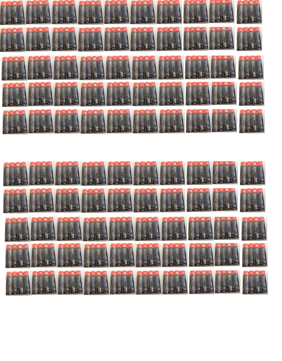 100 pack 4 piles alcaline r6p 1.5v (400 piles) piles aa am3 lr6 15a e91mn1500 815 4006 alcalines - ECLATS DESTOCKAGE