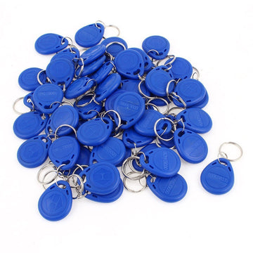 100 pcs tag cle badge clef em4305 em4100 em4102 RFID 125KHz enregistrable bleu ECLATS DESTOCKAGE