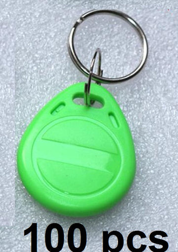 100 pcs tag cle badge clef em4305 em4100 em4102 RFID 125KHz enregistrable vert ECLATS DESTOCKAGE