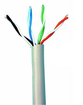 100m cable informatique 4 paires torsadées utp8025 ftp cat 5e 4x2x0.51mm non blindé rj45 dsl lan ECLATS DESTOCKAGE