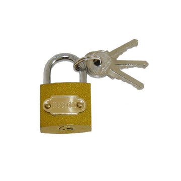 Cadenas securite 30mm 3 clefs à code identique verrou 30 mm antivol serrure laiton