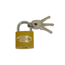 Cadenas securite 30 mm verrou antivol serrure laiton 30mm 3 clefs à code identique