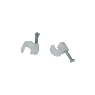 Cavalier diamètre 7 blanc (sachet 100 pcs) attache cable fixation cable cable accessoires fixation