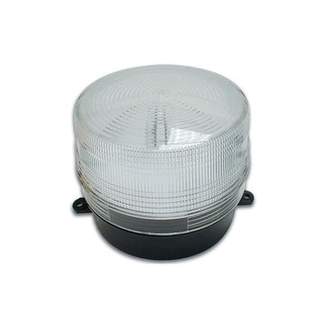 Flash alarme electronique xenon 6v 12v blanc haa100w esb-100 ø100x80mm ip 65 dispositif lumineux vol