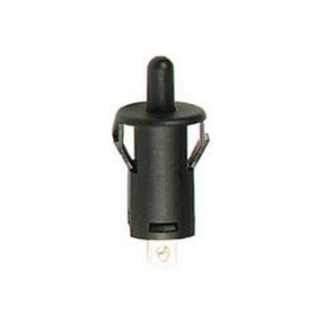 Contact autoprotection NF (porte ouverte) noir 2a 250v r1858c bouton poussoir encastrable rond