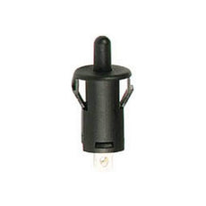 Contact autoprotection NF (porte ouverte) noir 2a 250v r1858c bouton poussoir encastrable rond