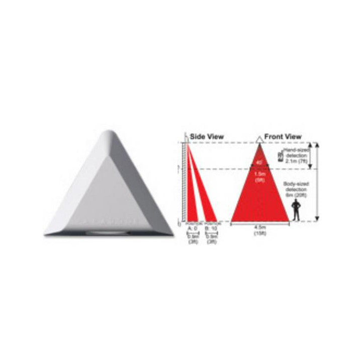 Detecteur infrarouge rideau 12v 24v Paradoor 46 Digigard porte entree magasin alarme antivol 460