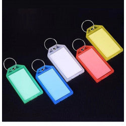 1 Porte-clé plastique solide grand affichage avec etiquette