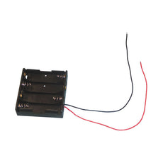 Coupleur a plat avec fils pour 4 piles lr06 (4r6) aa am3 lr6 15a e91 mn1500 815 4006 boitier coffre