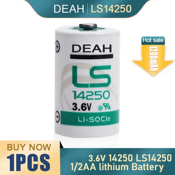 Pile lithium 3.6v 1/2 aa ls14250 tl5902 tl5151 lr14250 tl4902 ls 14250 lct1200 sl350 sl750 4943013-6