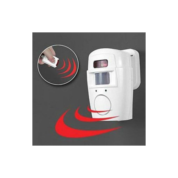 Alarme detecteur ir de mouvement autonome 1 télécommande et sirene st205 volumétrique infrarouge