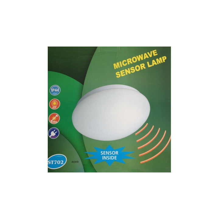 Eclairage avec radar detecteur mouvement mural ou plafond 220v e27 hyperfrequence st702