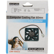 Ventilateur 12v 60mm 60x60x15mm cmp-fan22 connecteur 3 pins 12 volt ordinateur pc könig