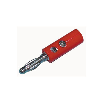 Fiche banane 4mm repiquable rouge connecteur connexion prise electrique cm19r velleman