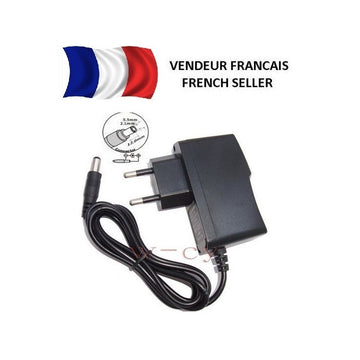Alimentation secteur ac dc 110v 220v vers 9v 1a compatible 0.3a 0.5a 0.7a 0.8a 0.9a 5.5x 2.1mm alim