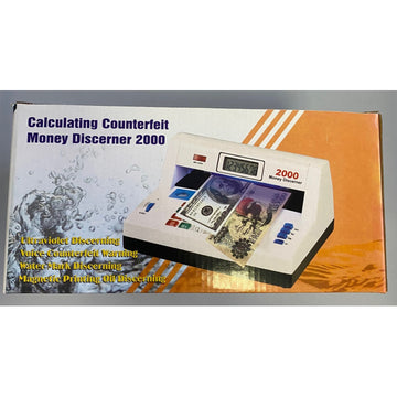Detecteur uv sonore faux billets banque calculatrice detection dp-2000