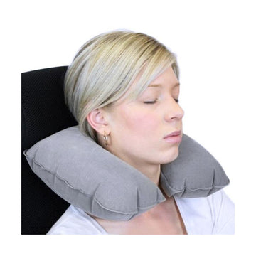 Coussin gonflable voyage avion loisir voiture bus pour repos du cou