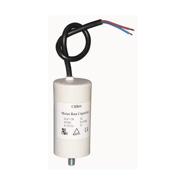 Condensateur condo a fil 25uf 25mf 25 mf uf micro farad 450v 500v cbb60 cable demarrage moteur