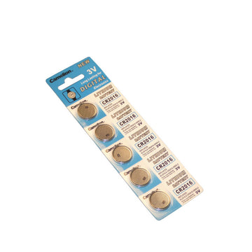 Pile lithium 3vcc 85mah (5 piles) piles lithium pile bouton piles boutons alimentations cr2016c