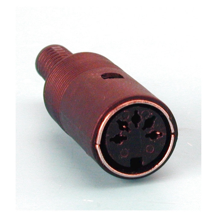 Fiche din femelle 5 broches 180° ca084 dnc 105/1 pour camera video