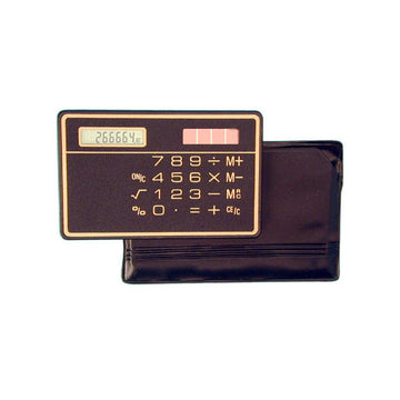 Calculatrice electronique solaire calculette carte de credit mince voyage compact