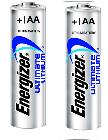 2 AA Energizer pile Lithium L91 3000 mAh 1.5v LR6 Ultimate mignon ECLATS DESTOCKAGE