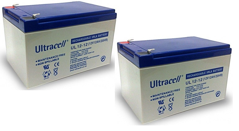 2 accus batterie rechargeable 12ah 12v ul12-12 np 12-12 solaire pile sèche accu plomb gel 12a 13ah - ECLATS DESTOCKAGE