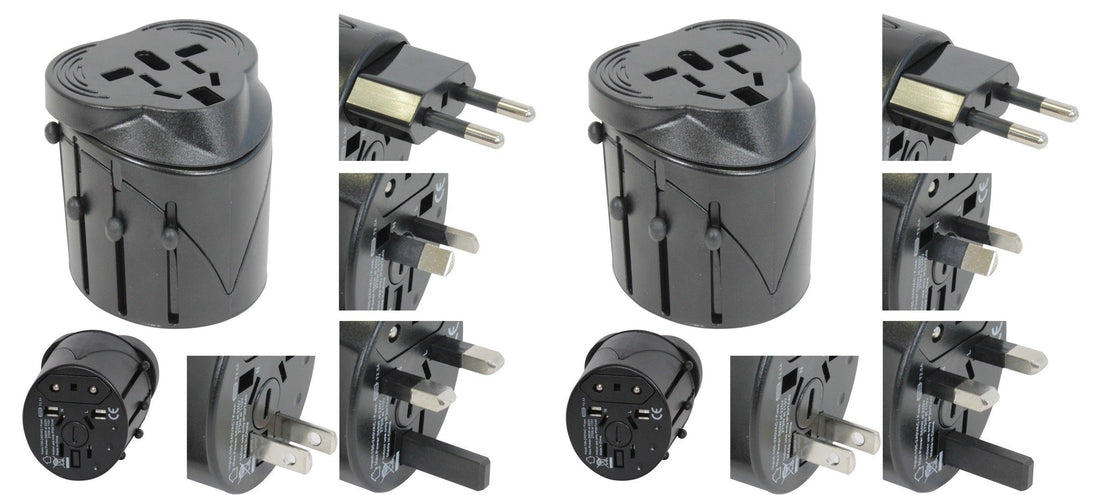 2 Adaptateur universel secteur prise electrique voyage 150 pays europe hq-travel11 usa uk japon suisse ECLATS DESTOCKAGE