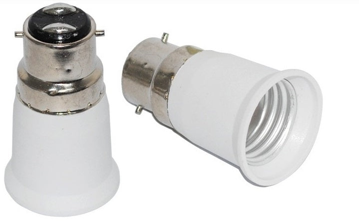 2 adaptateurs b22 a e27 douille lampe ampoule led adaptation culot - ECLATS DESTOCKAGE