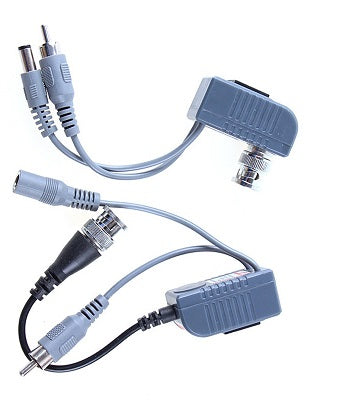 2 Adaptateurs BNC Mâle Coaxial 2 broches alimentation vidéo + camera audio CCTV - ECLATS DESTOCKAGE
