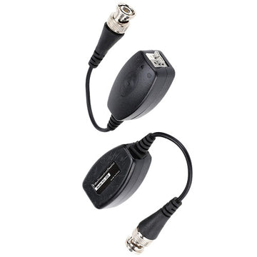 2 adaptateurs BNC Mâle Coaxial Balun Vidéo CCTV Caméra bornier 2 broches - ECLATS DESTOCKAGE