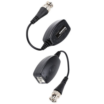 2 adaptateurs BNC Mâle Coaxial Balun Vidéo Connecteur CCTV Caméra bornier 2 broches - ECLATS DESTOCKAGE