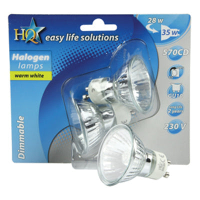 2 ampoules halogene 28w gu10 (35w) 220v h gu10 02 eclairage lumiere spot 230v 240v ECLATS DESTOCKAGE