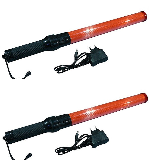 2 eclairage lumineux GM torche rechargeable rouge signalisation police route circulation voiture avion ECLATS DESTOCKAGE