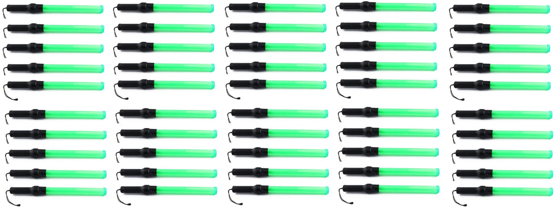 50 Baton police signalisation vert lumineux route circulation automobile ECLATS DESTOCKAGE